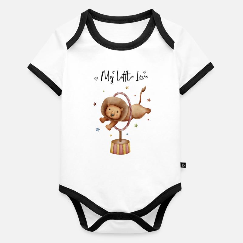 The Lion Circus Organic Baby Contrasting Bodysuit