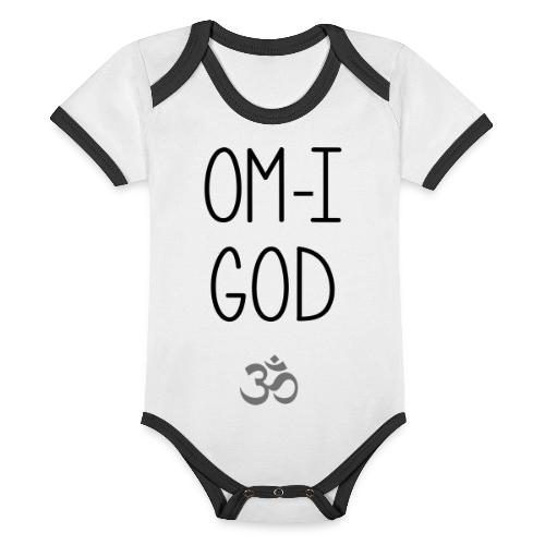 OM I GOD - Baby Bio-Kurzarm-Kontrastbody