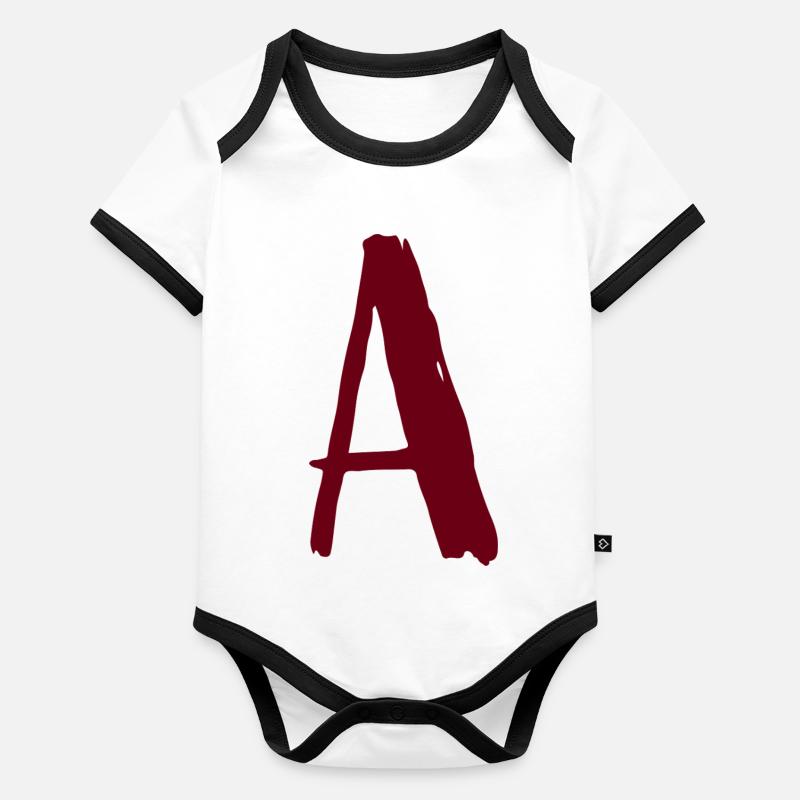 Artistic written A-design Organic Baby Contrasting Bodysuit