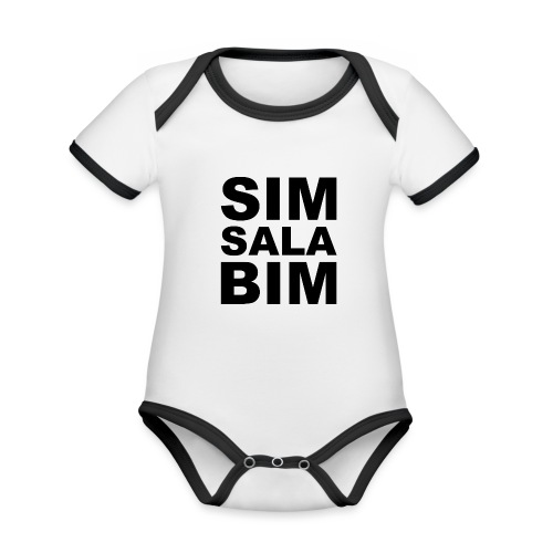 Simsalabim - Baby Bio-Kurzarm-Kontrastbody