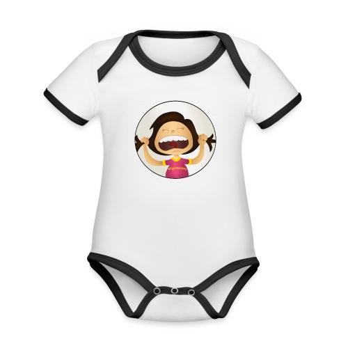 Amy's motto (image only) - Organic Baby Contrasting Bodysuit