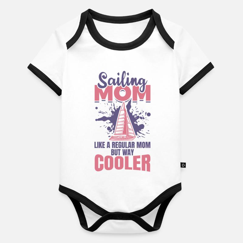 Sailor Mom Organic Baby Contrasting Bodysuit