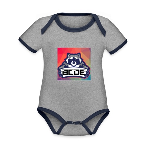 bcde_logo - Baby Bio-Kurzarm-Kontrastbody