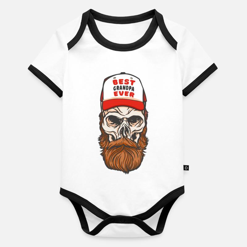 Bester Opa immer Baby Bio-Kurzarm-Kontrastbody