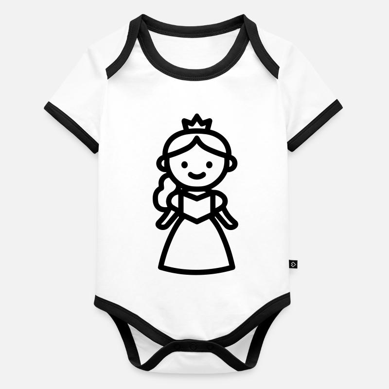 princess Organic Baby Contrasting Bodysuit