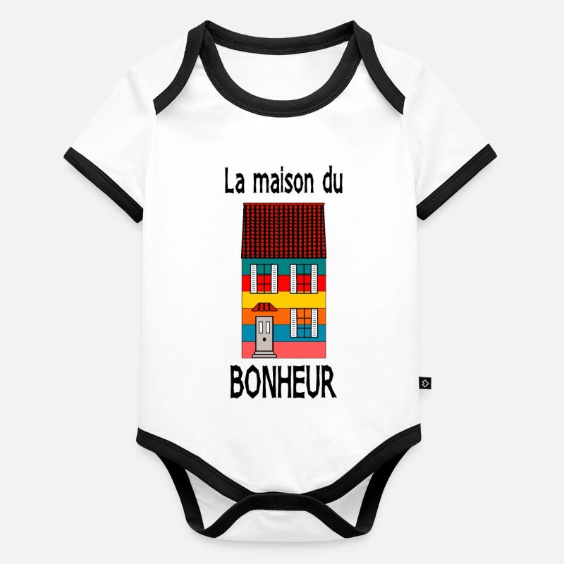 anniversary. Anniversary Decade. humor. funny Organic Baby Contrasting Bodysuit