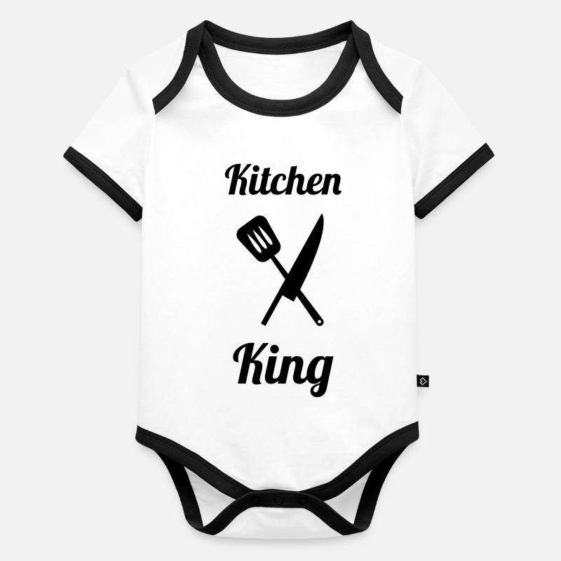 Kitchen King Body Bébé bio contrasté manches courtes