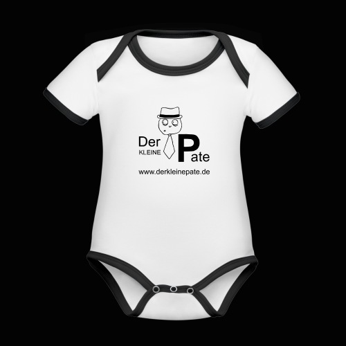 Der kleine Pate - Logo - Baby Bio-Kurzarm-Kontrastbody