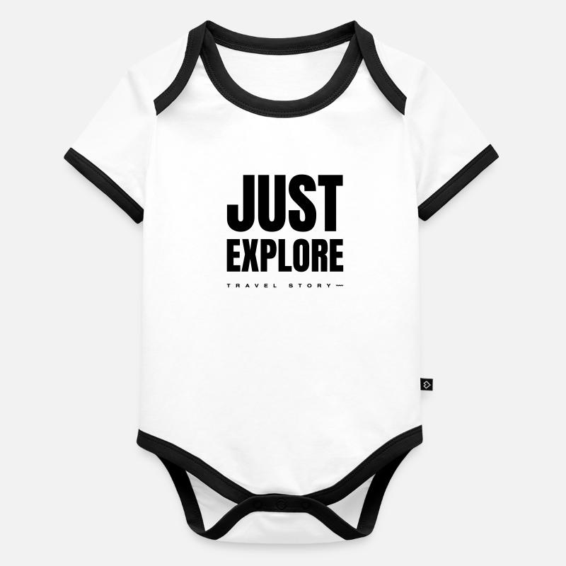 Il suffit d’explorer Body Bébé bio contrasté manches courtes
