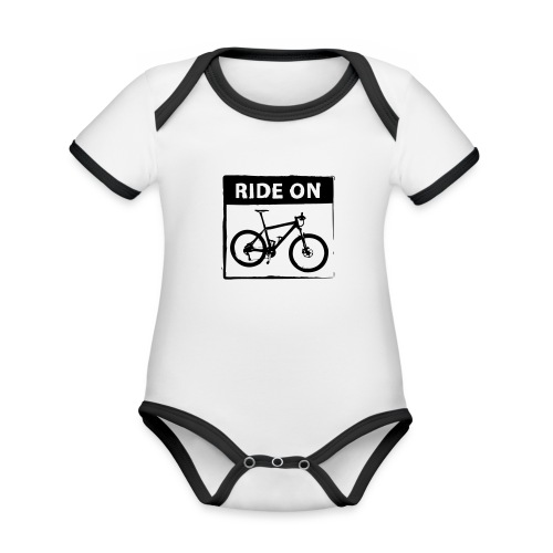 Ride On MTB 1 Color - Baby Bio-Kurzarm-Kontrastbody
