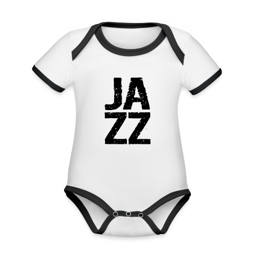 Jazz-Liebe, Jazz-Fan, Jazz-Musiker - Baby Bio-Kurzarm-Kontrastbody