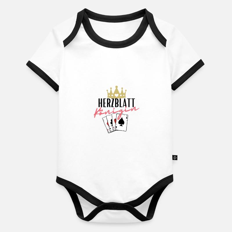 Sweetheart Queen Organic Baby Contrasting Bodysuit