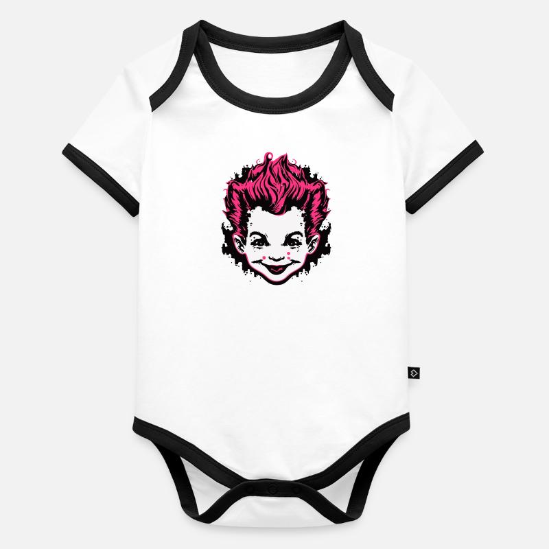 Troublemaker Organic Baby Contrasting Bodysuit