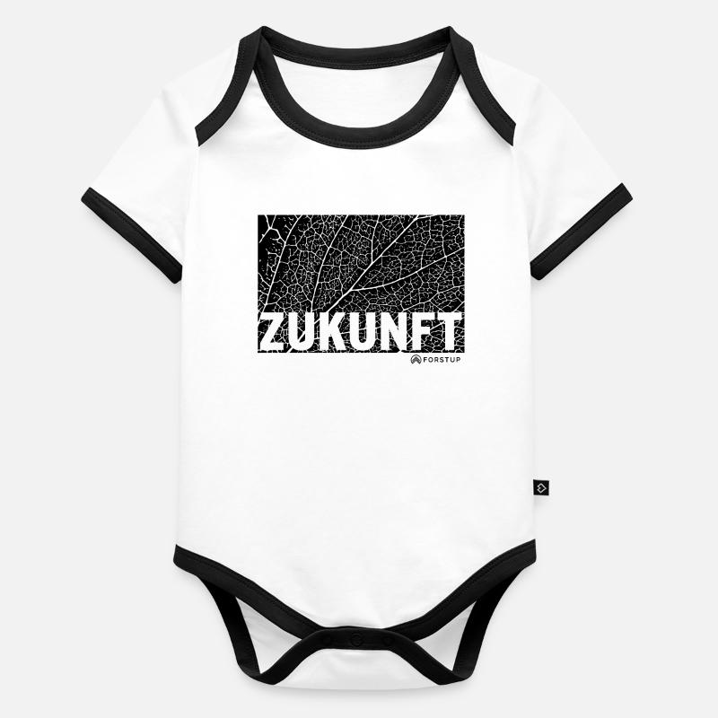 Bäume sind Zukunft Baby Bio-Kurzarm-Kontrastbody