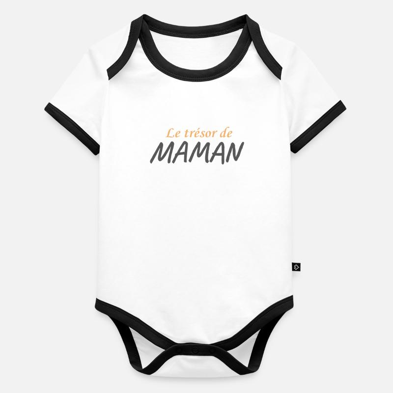 Trésor de Maman - Body Bébé bio contrasté manches courtes - undefined