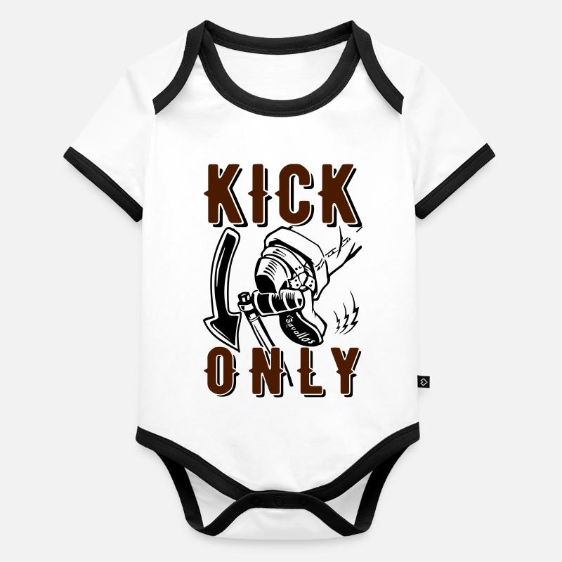 Kick only Baby Bio-Kurzarm-Kontrastbody