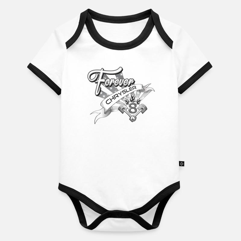Forever V8 Organic Baby Contrasting Bodysuit