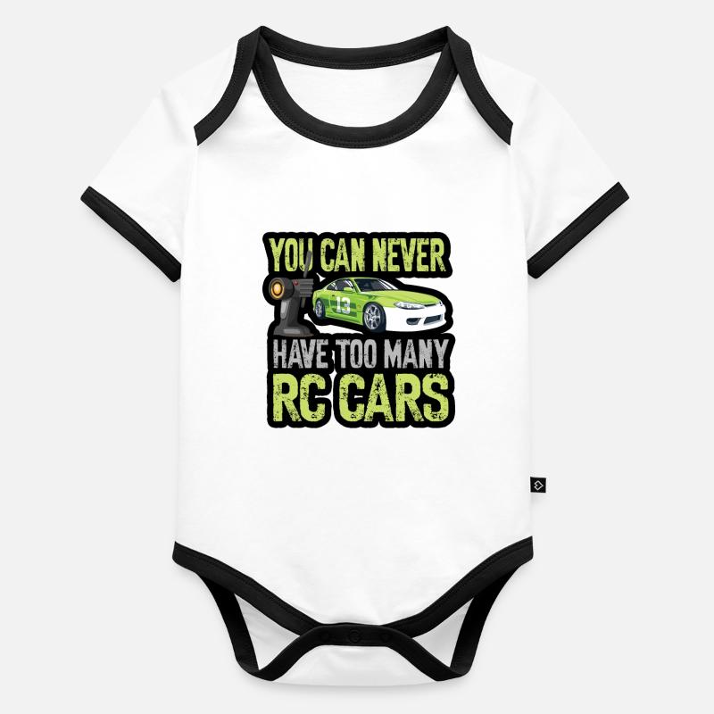 RC Auto Hobby Spruch Ferngestuertes Auto Baby Bio-Kurzarm-Kontrastbody