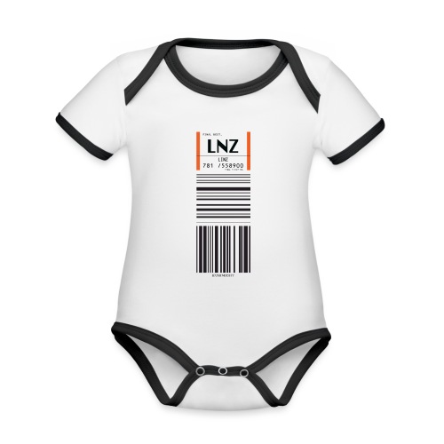Flughafen Linz - LNZ - Baby Bio-Kurzarm-Kontrastbody