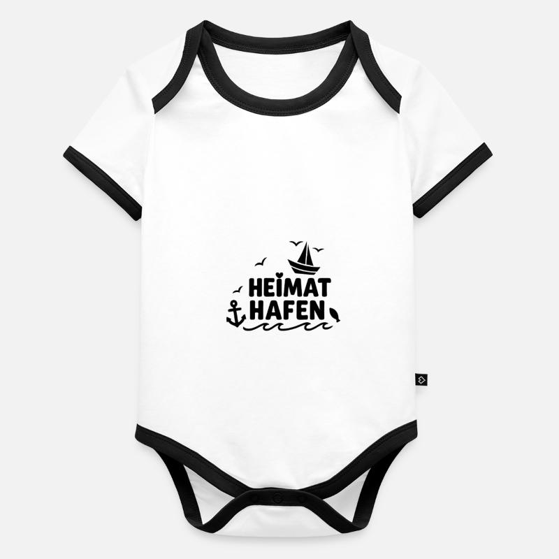 Home port Organic Baby Contrasting Bodysuit
