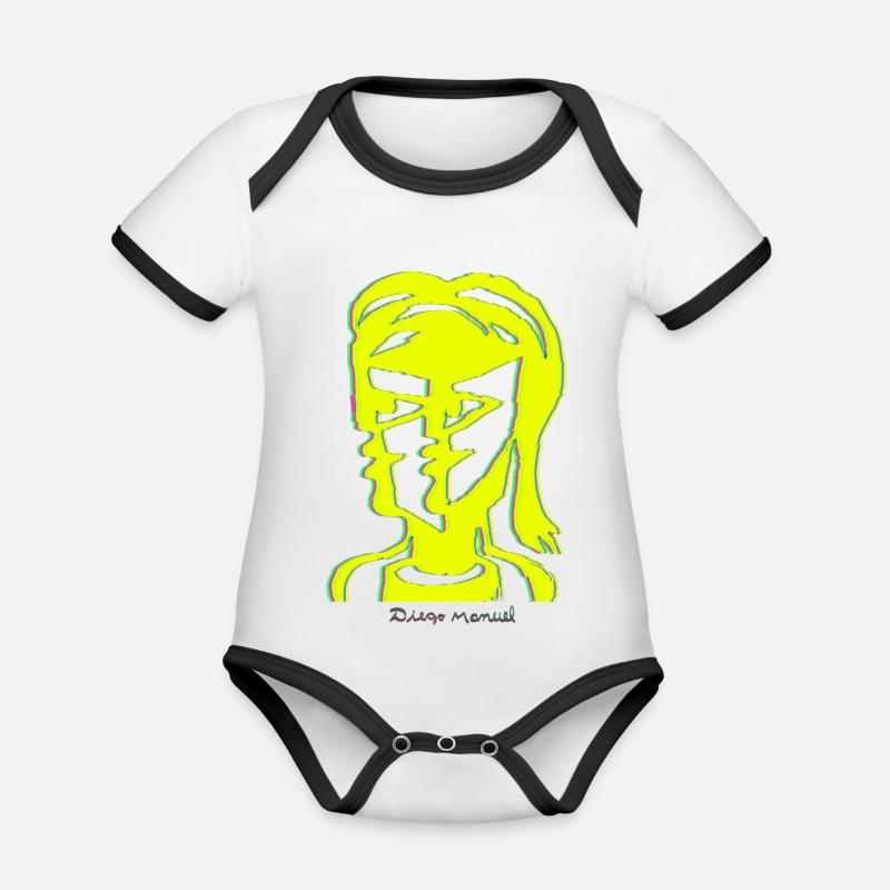 Proyecto_nuevo_-27- - Body Bébé bio contrasté manches courtes - blanc/noir