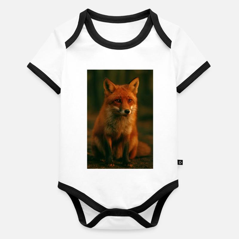 Wilde Tiere, Fuchs Baby Bio-Kurzarm-Kontrastbody