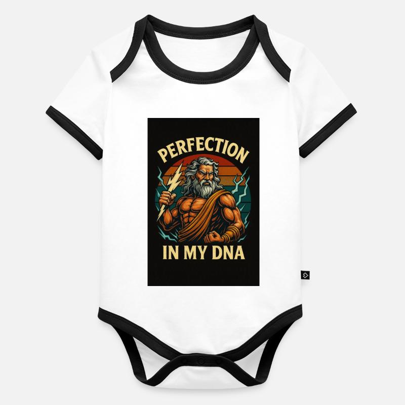 Perfektionskraft – Gott des Donners Baby Bio-Kurzarm-Kontrastbody