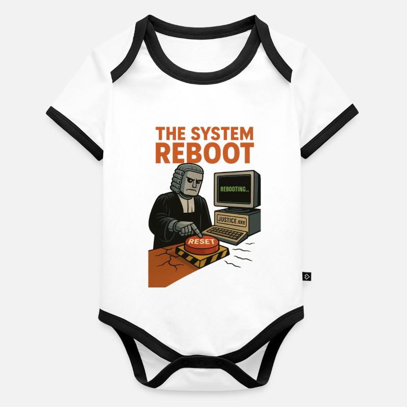 the system reboot Organic Baby Contrasting Bodysuit