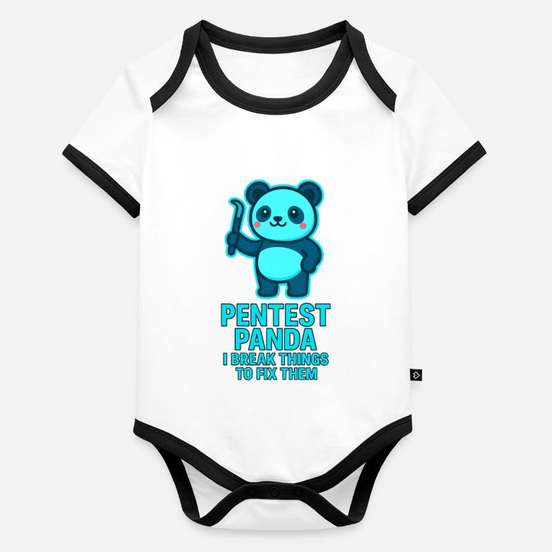 Pentest Panda : Correction des erreurs Body Bébé bio contrasté manches courtes