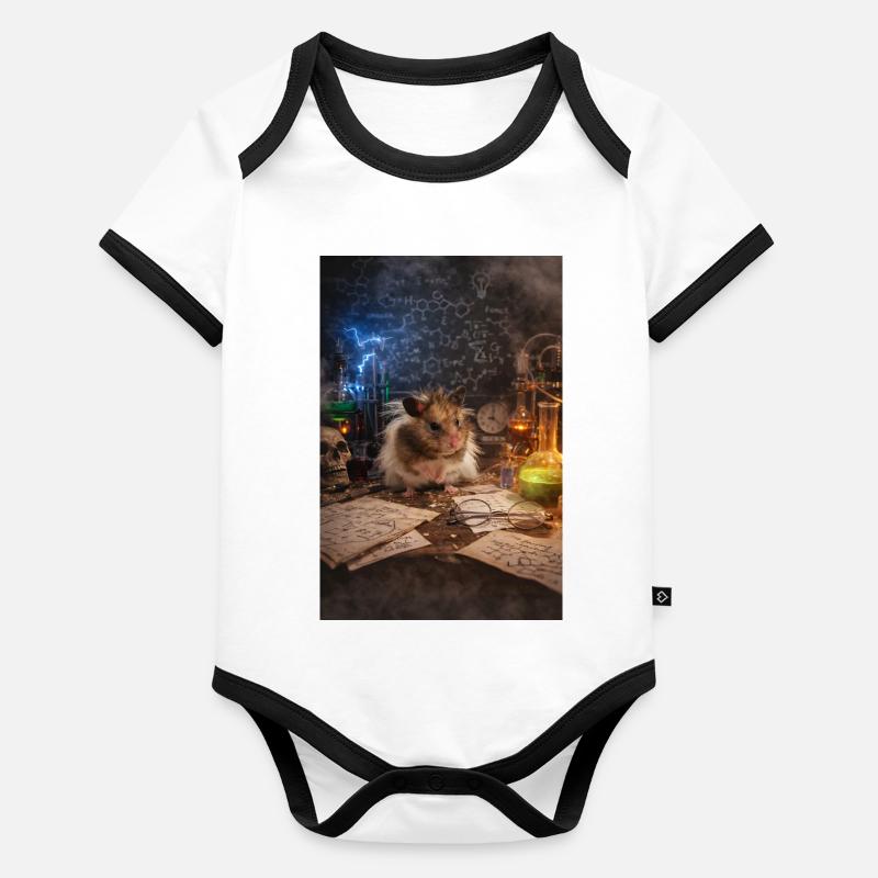 Chico11: Mad Scientist Organic Baby Contrasting Bodysuit