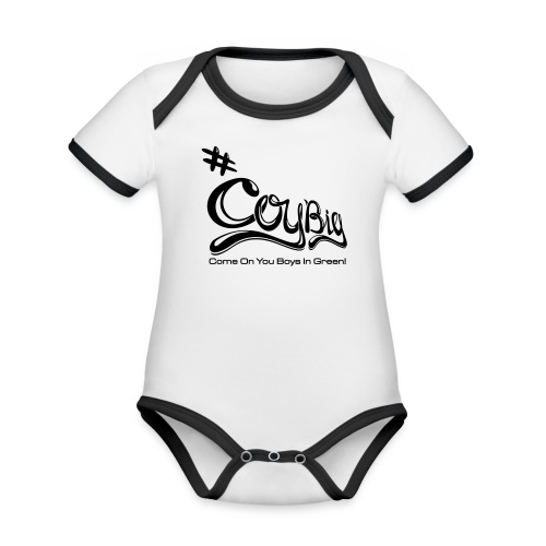 COYBIG - Come on you boys in green - Organic Baby Contrasting Bodysuit