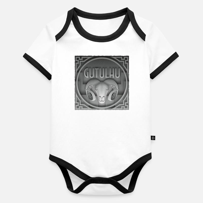 Gutulhu square Organic Baby Contrasting Bodysuit