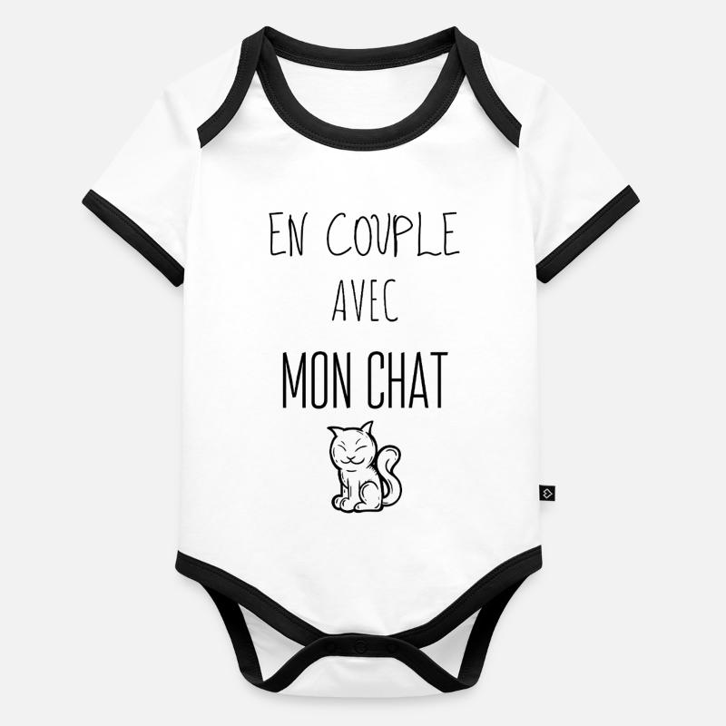 Design Nature Éclat de Vert Body Bébé bio contrasté manches courtes