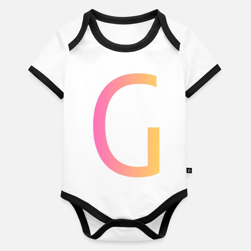 g Body Bébé bio contrasté manches courtes