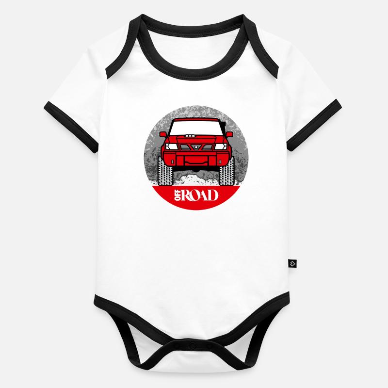 HUH! OFF ROAD #018 (Full Donation) Baby Bio-Kurzarm-Kontrastbody