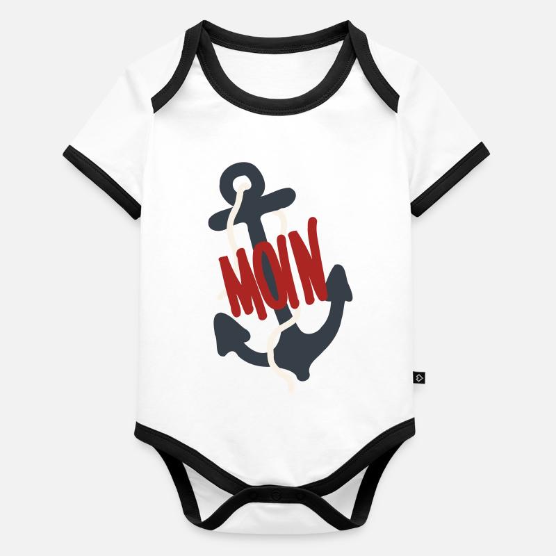 Anker Baby Bio-Kurzarm-Kontrastbody