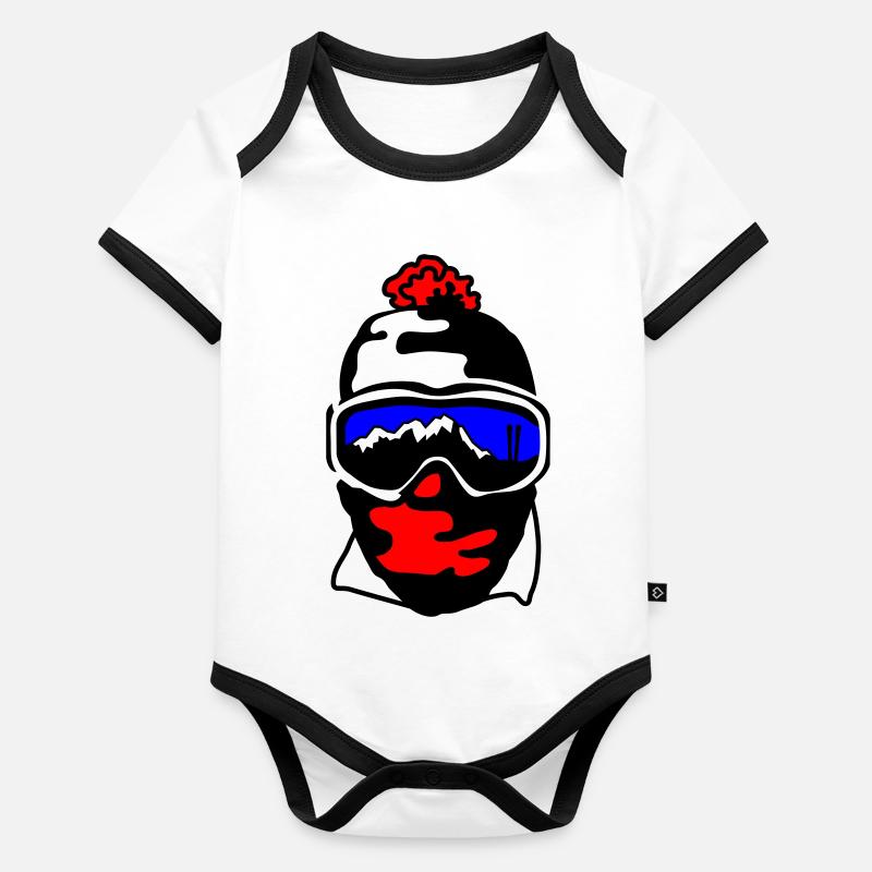 Ski goggles Organic Baby Contrasting Bodysuit