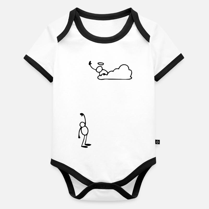 Humor Baby Bio-Kurzarm-Kontrastbody