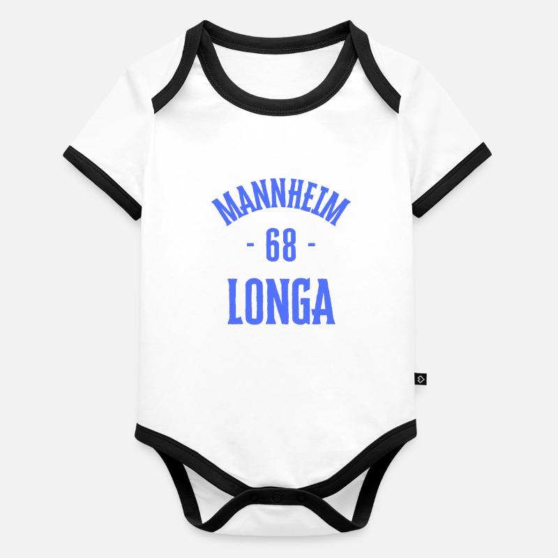 Mannheim 68 Longa Body Bébé bio contrasté manches courtes