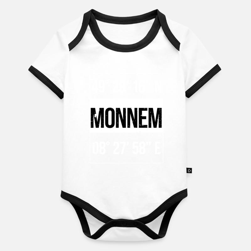 Monnem Coordinates Mannheim Organic Baby Contrasting Bodysuit