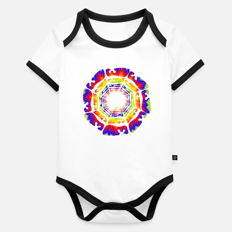 WEINLESE Baby Bio-Kurzarm-Kontrastbody