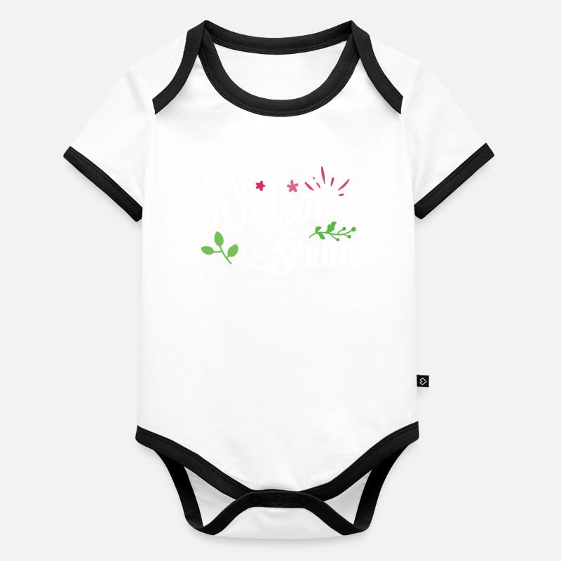Welcome Spring Organic Baby Contrasting Bodysuit
