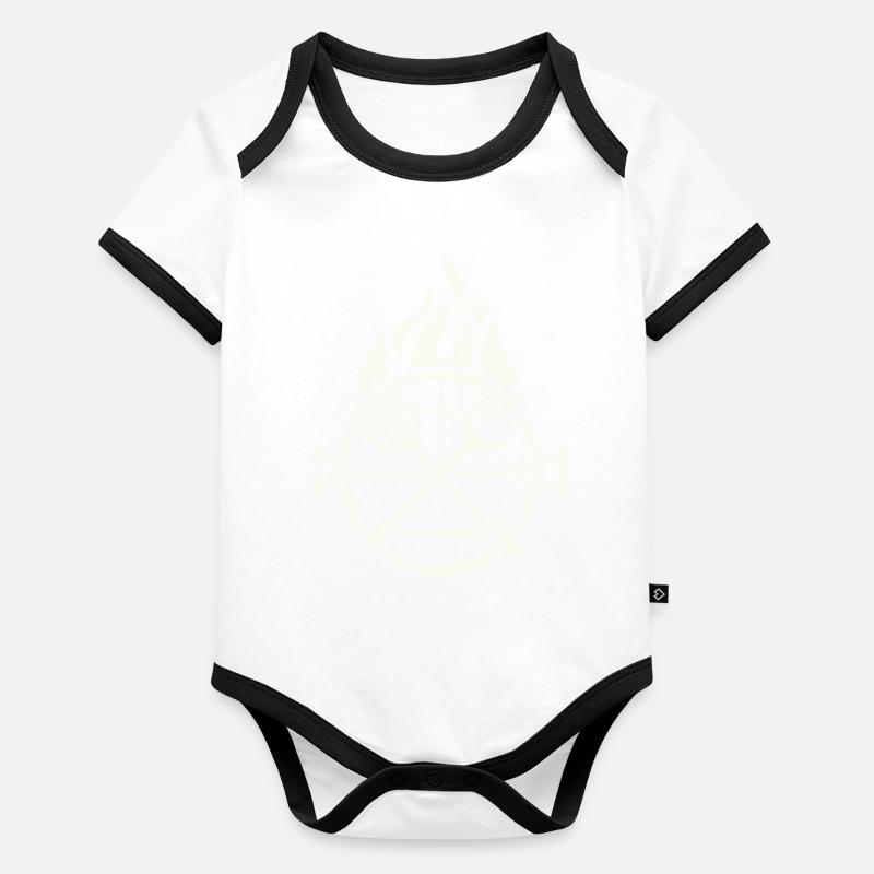 grill_grillzange- Body Bébé bio contrasté manches courtes