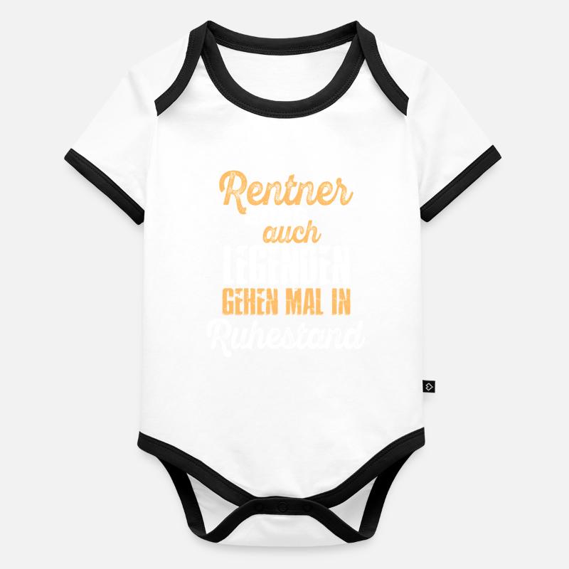 Retirees 2026 Legends Retirement Organic Baby Contrasting Bodysuit