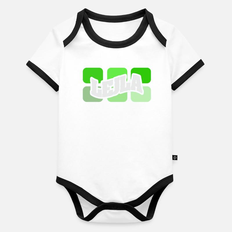 Lejla Body Bébé bio contrasté manches courtes