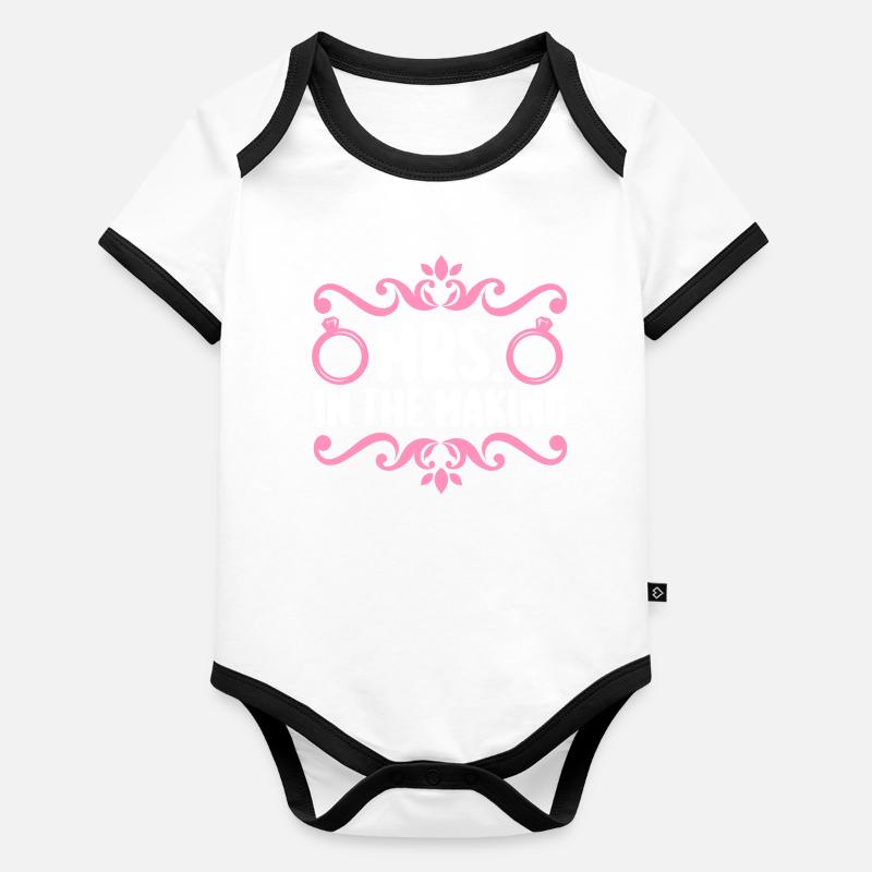 Bachelor Party Team Bride Hen Party Organic Baby Contrasting Bodysuit