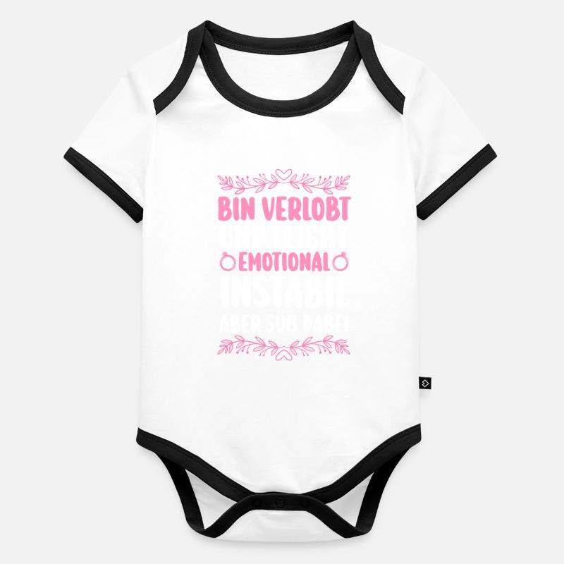 Bachelor Party Team Bride Hen Party Organic Baby Contrasting Bodysuit