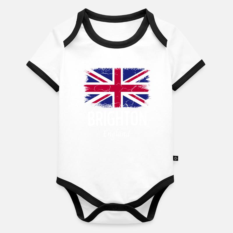 Brighton Body Bébé bio contrasté manches courtes