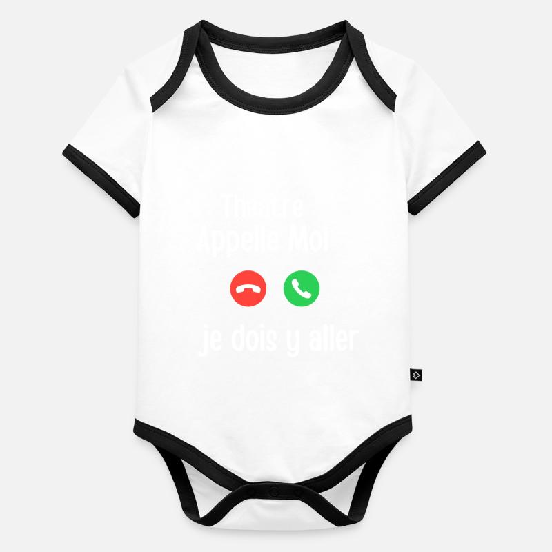 Theater Call Me Notfall Baby Bio-Kurzarm-Kontrastbody