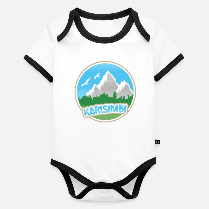 Karisimbi Karisimbi Baby Bio-Kurzarm-Kontrastbody